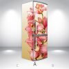 Наклейка для холодильника, орхидеи розовые, 200х65 см - Лицевая+Левая(А), с ламинацией