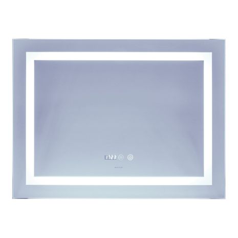 Дзеркало Mixxus Warm MR02-80x60 (годинник, LED-підсвічування, антизапотівання) (MI6004)