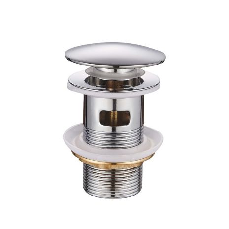 Донний клапан для умивальника з переливом Mixxus POP-UP-03 1 1/4'' (кнопка) (MI6135)