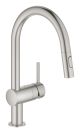 Змішувач для кухні з висувним виливом Grohe Minta (32321DC2)