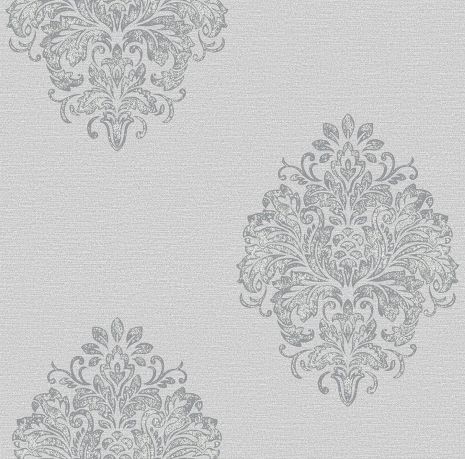 Шпалери флізелінові Континент Джейн Сірий/Білий (60203)