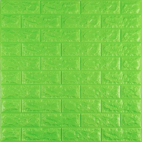 3D панель самоклеюча цегла Зелена 700x770x7мм (013-7) SW-00000051