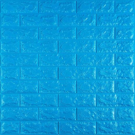 3D панель самоклеюча цегла Синій 700x770x7мм (003-7) SW-00000060