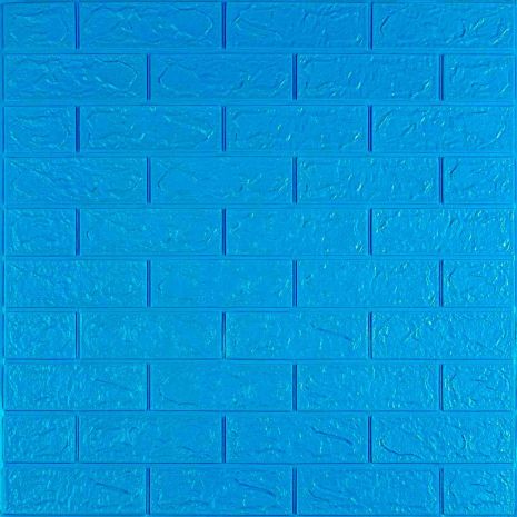 3D панель самоклеюча цегла Синій 700х770х3мм (003-3) SW-00000661