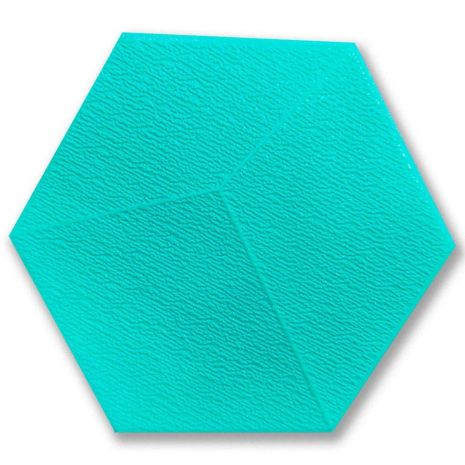 Декоративный самоклеящийся шестиугольник 3D ментол 200x230мм (1105) SW-00000745