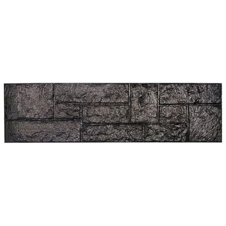 Самоклеящаяся 3D панель камень черный 1115х300х11мм (197) SW-00001374