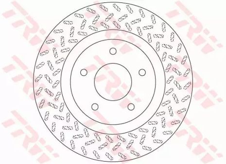 Тормозной диск, mitsubishi asx, outlander, 1.6-2.4, 4n13, 06- TRW (DF6206)