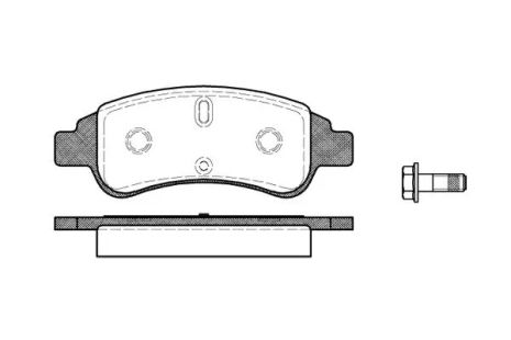 Комплект гальмівних колодок, дискове гальмо PEUGEOT 207, CITROËN C3, REMSA (084030)