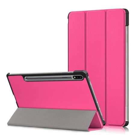 Чехол Samsung Tab S7 FE 2021 Sm-T735 T730 3fold Hotpink