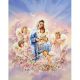Алмазна мозаїка Ікона Діва Марія з ангелами 40х50 см ColorArt SP091