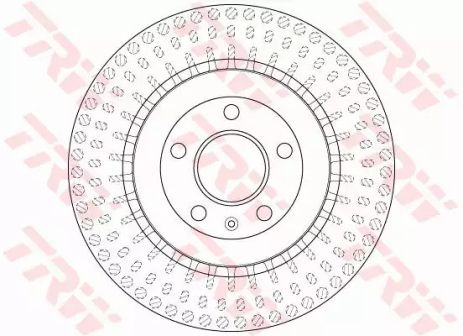 Диск тормозной AUDI A4/A5/A6/A8/Q5 R 09- 13, TRW (DF6175S)