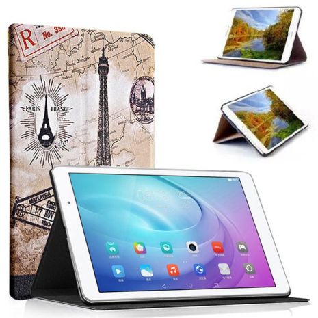 Чехол Galaxy Tab E 9.6 T560 Fashion-Print EiffelTower