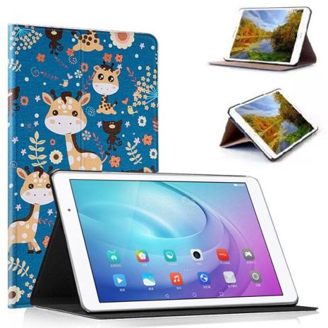 Чехол Galaxy Tab E 9.6 T560 Fashion-Print Giraffe