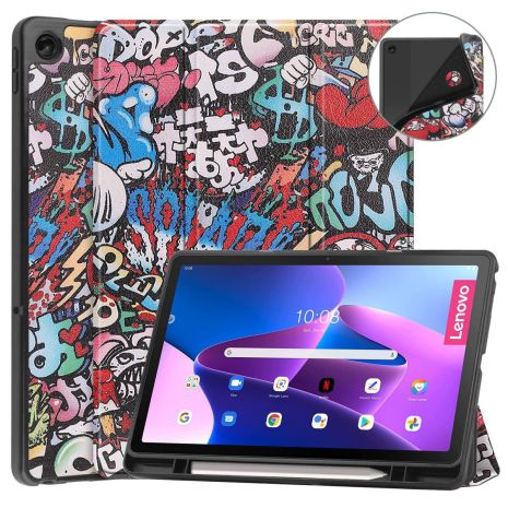 Чехол GumPrint Active Pen holder Lenovo M10 Plus 3 gen 10.6 Tb128 Tb125 Graffiti