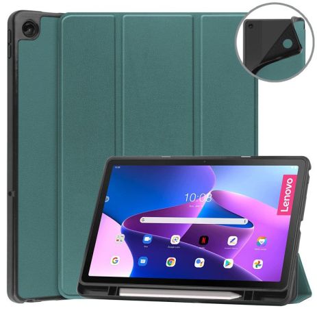 Чехол Gum Active Pen holder Lenovo M10 Plus 3 gen 10.6 Tb128 Tb125 DarkGreen