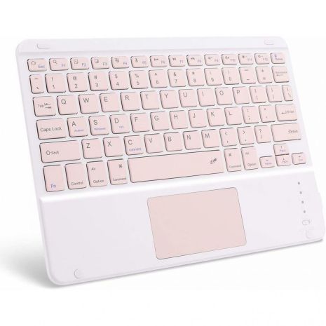 Bluetooth клавіатура з TouchPad для планшета 10 дюймів Pink