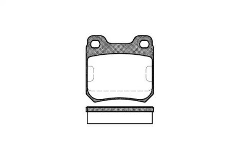 Комплект гальмівних колодок, дискове гальмо CHEVROLET OMEGA, SAAB 9-5, REMSA (023900)