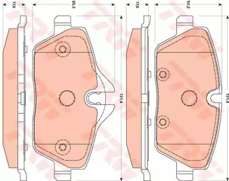 Колодки гальмові дискові MINI F 07, TRW (GDB1870)