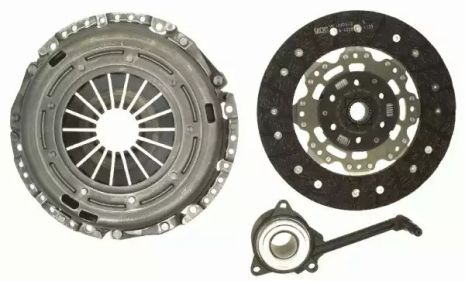 Комплект сцепления, SKODA SUPERB II 3000990081 (SACHS)