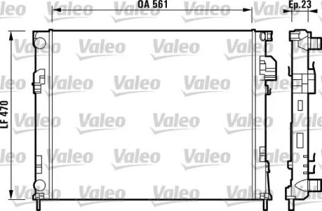 Радиатор, VALEO (732853)