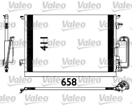 Радіатор кондиціонера (Конденсор), VALEO (817647)