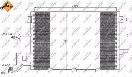 Конденсатор кондиціонера AUDI A6 97- (NRF), NRF (35317)