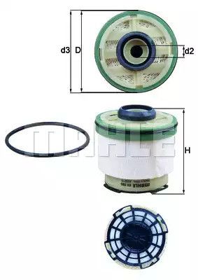 Фильтр топливный в сборе, KNECHT (KX385D)