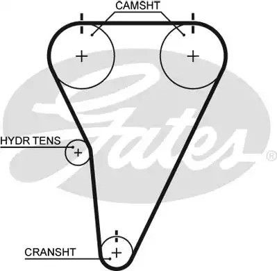 Ремень зубч. ГРМ Z=143 GATES (T215)