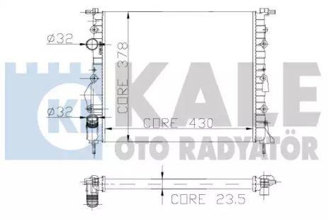 Радиатор воды, Kale Oto Radyator (109400)