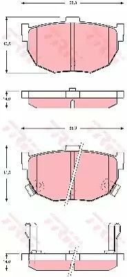 Колодки гальмівні KIA CERATO задн. TRW (GDB3368)