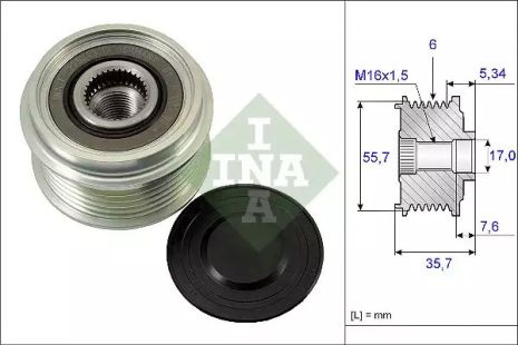 Механізм вільного ходу генератора MB (Ina), INA (535007710)