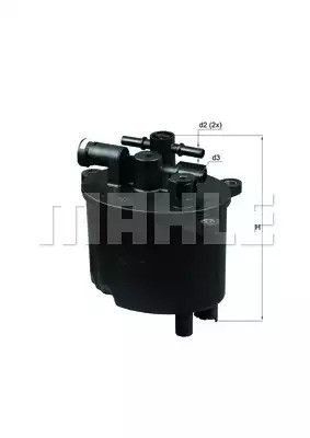 Фильтр топливный MAHLE/KNECHT Citroen, LandRover, Peugeot, MAHLE/KNECHT (KL581)