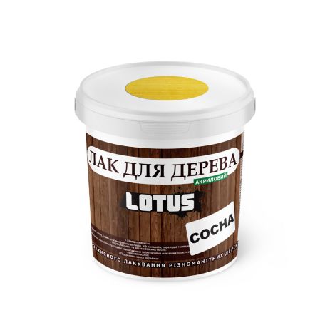 Цветной Лак для Дерева Lotus Глянец Сосна 0.5 л