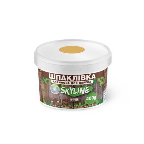 Шпаклівка для дерева готова до застосування акрилова SkyLine Wood Вільха 400 г