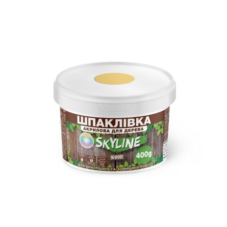 Шпаклівка для дерева готова до застосування акрилова SkyLine Wood Ясен 400 г