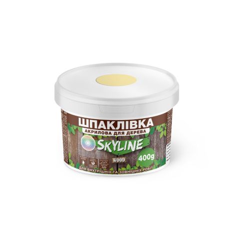 Шпаклівка для дерева готова до застосування акрилова SkyLine Wood Сосна 400 г