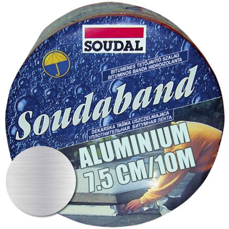 Стрічка бітумна герметизуюча алюмінієва SOUDABAND 7.5см/10м