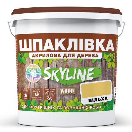 Шпаклевка для Дерева готовая к применению акриловая SkyLine Wood Ольха 1.5 кг