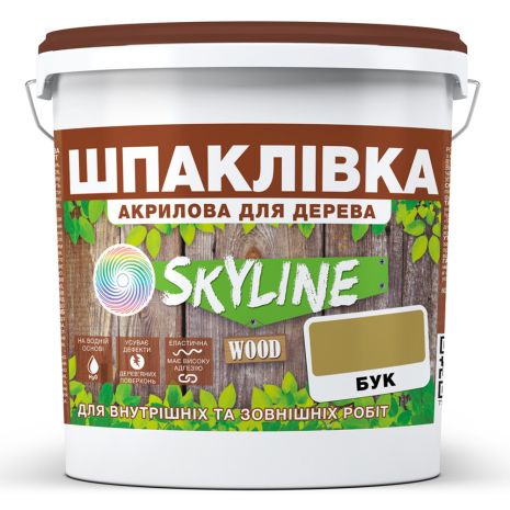 Шпаклевка для Дерева готовая к применению акриловая SkyLine Wood Бук 1.5 кг