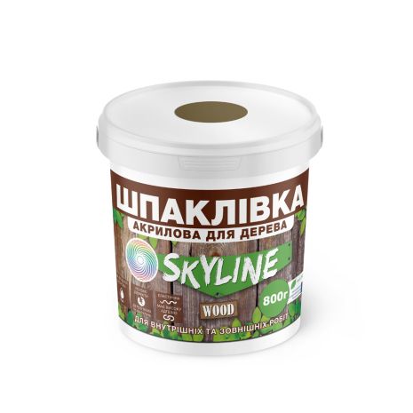 Шпаклевка для Дерева готовая к применению акриловая SkyLine Wood Бук 800 г