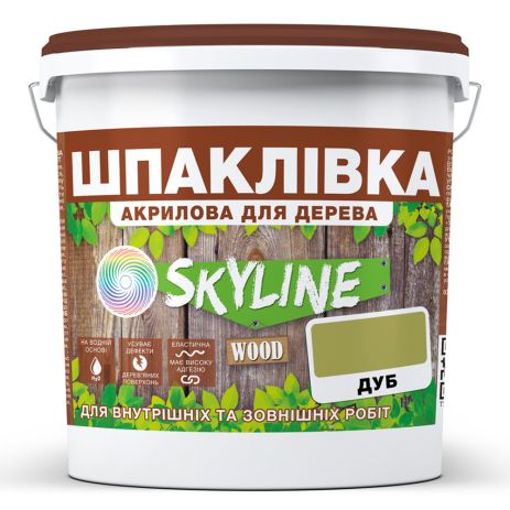 Шпаклівка для Дерева готова до застосування акрилова SkyLine Wood Дуб 1.5 кг