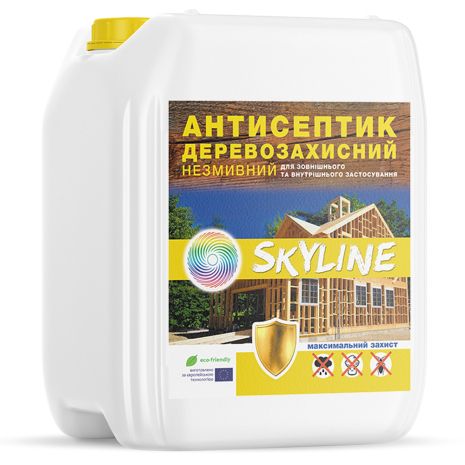 Антисептик біозахист для обробки дерева SkyLine 10л, що не вимивається.