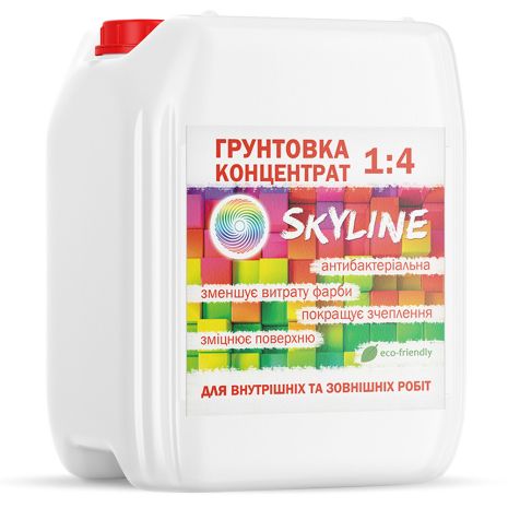 Грунтовка акриловая глубокопроникающая концентрат 1:4 SkyLine 10л