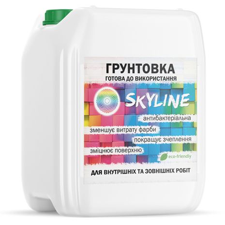 Грунтовка акрилова глибокопроникна готова до застосування SkyLine 10л.