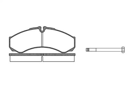 Комплект тормозных колодок, дисковый тормоз IVECO DAILY, REMSA (065100)