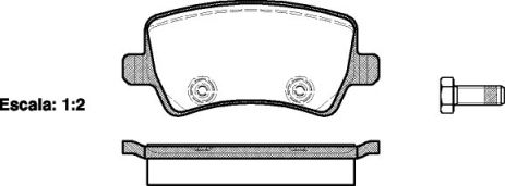 Комплект гальмівних колодок, дискове гальмо LAND ROVER, FORD S-MAX, REMSA (123600)