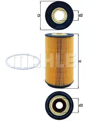 Фільтр масляний KNECHT (OX557D)