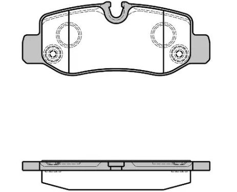 Комплект тормозных колодок, дисковый тормоз MERCEDES-BENZ VITO, REMSA (162400)