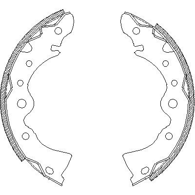 Комплект гальмівних колодок NISSAN SUNNY, REMSA (414400)