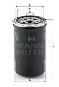 Фильтр масляный двигателя MANN (W8011)